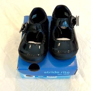 Stride Rite Black Patent Leather Kids Dress Shoes